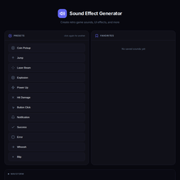 Sound Effect Generator