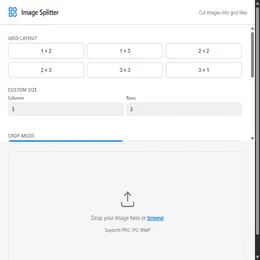 Image Splitter — Grid Tile Cutter