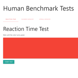 Human Benchmark Tests