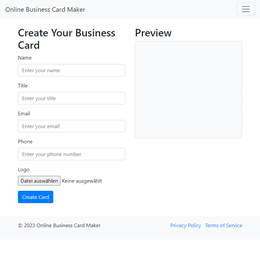 Online Business Card Maker
